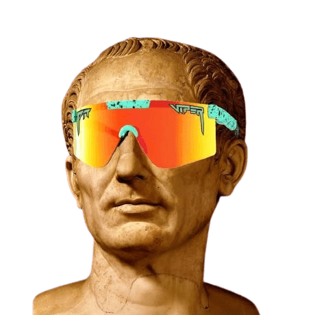 Fortune's marble bust avatar wearing laser-eye sunglasses